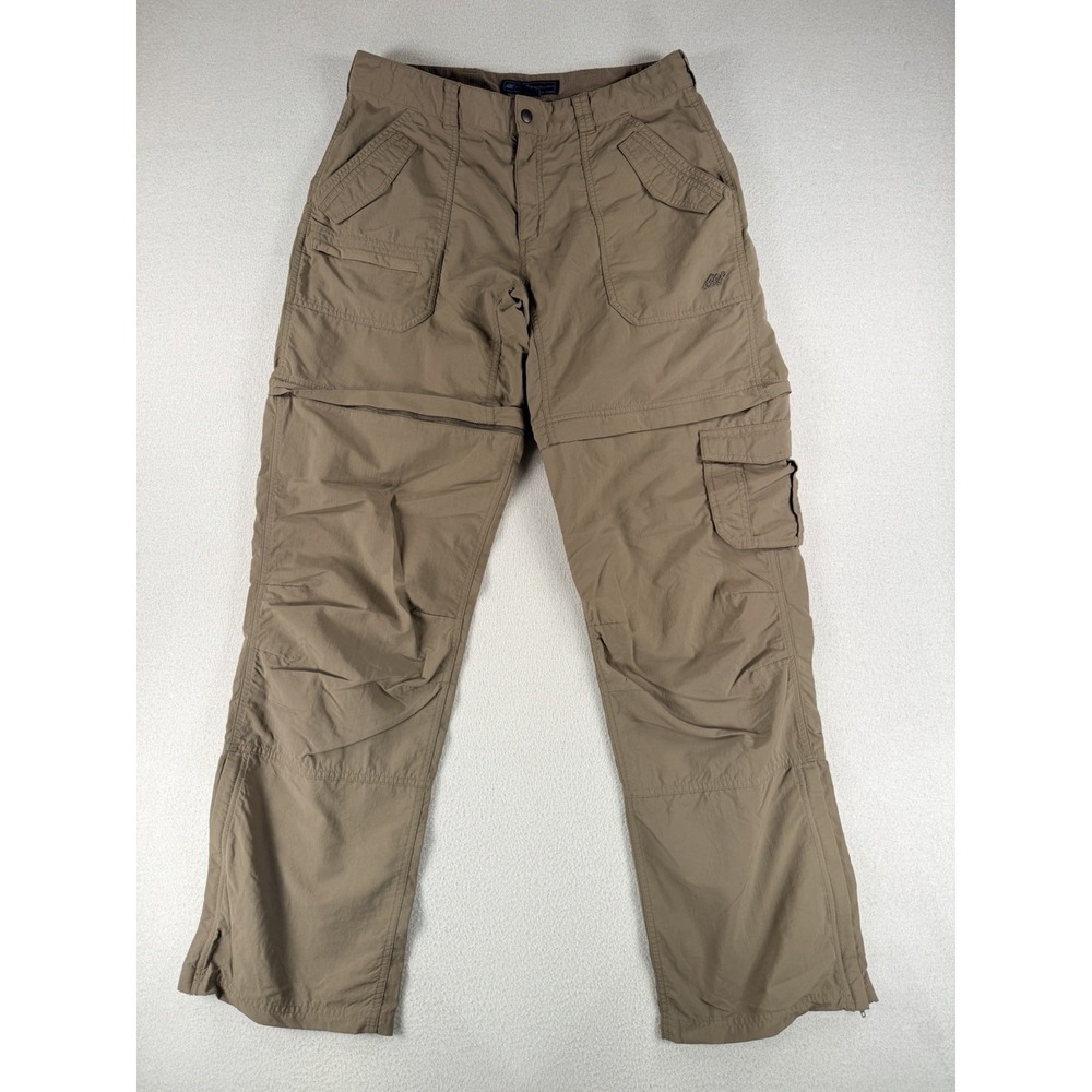 Eastern Mountain Sports Womens Convertible Hiking Pants Shorts 10 Tall Brown